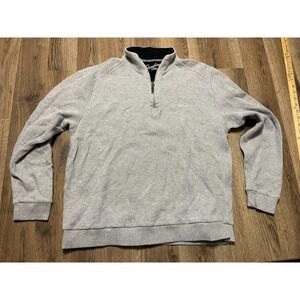 Paradise Collection Sweater, Men's Size Medium, Gray, Pullover, Long Sleeve